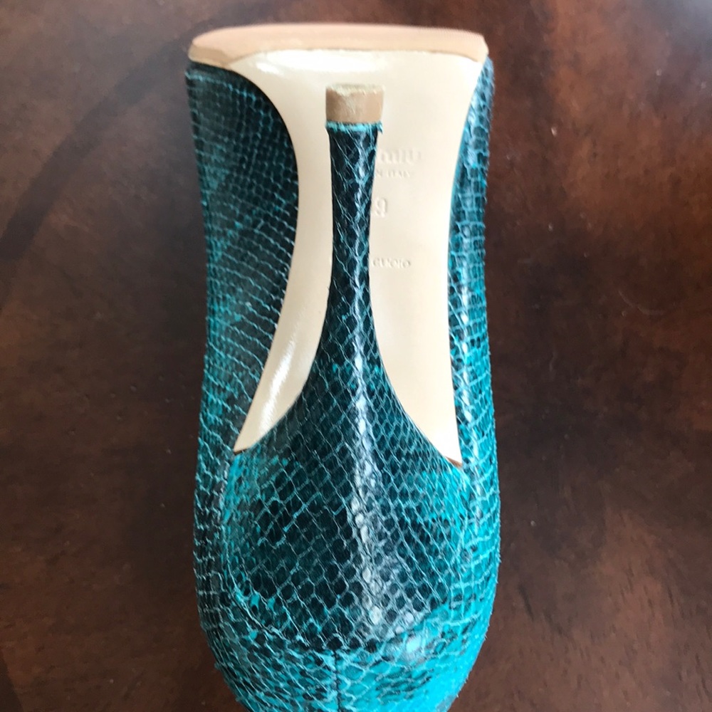 Miu Miu Python-Effect Pumps - image 6